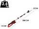 Einhell GC-HH 18/45 Li T - Cortasetos de bater&iacute;a con p&eacute;rtiga telesc&oacute;pica 18V 2.5Ah