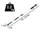 Tijeras de poda de bater&iacute;a con barra alargadora GreenBay TopCut 32 - 2x 16.8 V - 2 Ah - 150/210 cm - Di&aacute;metro de corte 32 mm