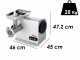 Sirman TC 12 Dakota FX - Picadora de carne el&eacute;ctrica - En Aluminio y acero Inox - 1100W