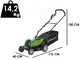 Cortac&eacute;sped de bater&iacute;a Greenworks G48LM36 48V - 36 cm - SIN BATER&Iacute;A NI CARGADOR