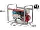 MOSA GE 7000 HBM - Generador de corriente a gasolina 6 kW - Continua 5 kW Monof&aacute;sica - Motor Honda GX390