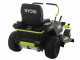 Tractor cortac&eacute;sped de bater&iacute;a Ryobi ZTR480ex de radio cero - Motor el&eacute;ctrico de bater&iacute;a 48V/100Ah - corte de 107 cm - 2en1
