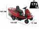 Minirider cortac&eacute;sped de bater&iacute;a Weibang WB81EC-B e-rider - Motor el&eacute;ctrico a bater&iacute;a 72V/31AH - Corte 81 cm