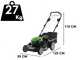 Cortac&eacute;sped de bater&iacute;a Greenworks GD48LM51SP 48 V - 51 cm - SIN BATER&Iacute;AS NI CARGADOR