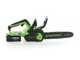 Greenworks GD24CS30 - Electrosierra de bater&iacute;a 24V 4Ah - Espada de 30cm