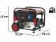 Generador de corriente 6 KW monof&aacute;sico Mosa GE 6900 de ruedas - Motor de 4 tiempos de gasolina
