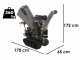 Wortex Tiger D420/120L - Biotrituradora de gasolina con base de orugas - Motor Loncin D420