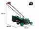 Cortac&eacute;sped de empuje de bater&iacute;a RIBIMEX PRBAT20-TON33 - 2x Bater&iacute;a de 20V 4Ah - Ancho de corte 34 cm