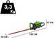Greenworks GD60HT66 - Cortasetos el&eacute;ctrico de bater&iacute;a con cuchilla de 66 cm - BATER&Iacute;A Y CARGADOR NO EST&Aacute;N INCLUIDOS
