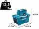 Hidrolimpiadora de bater&iacute;a con cuba Makita DHW080ZK - 2x 18V 5Ah