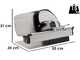 Berkel Home Line Plus 250 Negra - Cortadora de fiambre con cuchilla 250 mm