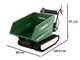 Carretilla de orugas dumper GreenBay Tipper 500 - Motor Honda GP160