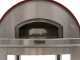 Fontana Mangiafuoco Rosso - Horno de le&ntilde;a de exterior con carro