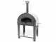 Fontana Mangiafuoco INOX - Horno de le&ntilde;a de exterior con carro