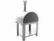 Fontana Mangiafuoco INOX - Horno de le&ntilde;a de exterior con carro