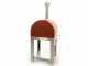 Fontana Margherita Rosso - Horno de le&ntilde;a de exterior con carro