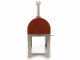 Fontana Margherita Rosso - Horno de le&ntilde;a de exterior con carro