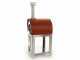 Fontana Margherita Rosso - Horno de le&ntilde;a de exterior con carro