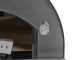 Fontana Margherita INOX - Horno de le&ntilde;a de exterior con carro