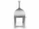 Fontana Margherita INOX - Horno de le&ntilde;a de exterior con carro