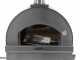 Fontana Margherita INOX - Horno de le&ntilde;a de exterior con carro