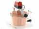 NuovaFac Cuoca Automatica - Caldero en cobre el&eacute;ctrico martillado para polenta base plana  9L - 24W