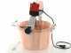 NuovaFac Cuoca Automatica - Caldero en cobre el&eacute;ctrico martillado para polenta base plana  9L - 24W