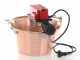 NuovaFac Cuoca Automatica - Caldero en cobre el&eacute;ctrico martillado para polenta base plana 4L - 5W