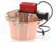 NuovaFac Cuoca Automatica - Caldero en cobre el&eacute;ctrico martillado para polenta base plana 4L - 5W