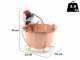 NuovaFac Cuoca Automatica - Caldero en cobre el&eacute;ctrico liso para polenta base redonda 9L - 24W