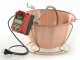 NuovaFac Cuoca Automatica - Caldero en cobre el&eacute;ctrico liso para polenta base redonda 9L - 24W