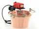 NuovaFac Cuoca Automatica - Caldero de inducci&oacute;n en cobre el&eacute;ctrico martillado para polenta base plana 4L - 5 W