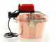 NuovaFac Cuoca Automatica - Caldero de inducci&oacute;n en cobre el&eacute;ctrico martillado para polenta base plana 4L - 5 W