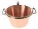 NuovaFac Cuoca Automatica - Caldero de inducci&oacute;n en cobre el&eacute;ctrico martillado para polenta base plana 4L - 5 W