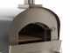 Seven Italy Persefone Antracite - Horno de le&ntilde;a de exterior con carro