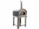 Seven Italy Persefone Antracite - Horno de le&ntilde;a de exterior con carro