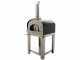 Seven Italy Persefone Antracite - Horno de le&ntilde;a de exterior con carro
