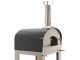 Seven Italy Eros Antracite - Horno de le&ntilde;a de exterior con carro