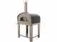 Seven Italy Eros Antracite - Horno de le&ntilde;a de exterior con carro