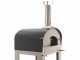 Seven Italy Eros Antracite - Horno de le&ntilde;a de exterior con carro
