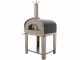 Seven Italy Eros Antracite - Horno de le&ntilde;a de exterior con carro