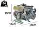 Motobomba de fumigaci&oacute;n de gasolina Comet  MTP P40/20 SC 4T - motor Honda GP 160 - versi&oacute;n para &aacute;cidos y productos qu&iacute;micos