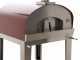 Seven Italy Ade Rosso - Horno de le&ntilde;a de exterior con carro