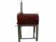 Seven Italy Ade Rosso - Horno de le&ntilde;a de exterior con carro