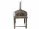 Seven Italy Eros Antracite - Horno de le&ntilde;a de exterior con carro