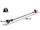 Podadora de bater&iacute;a con p&eacute;rtiga telesc&oacute;pica Sbaraglia ARES-22 - 2 bater&iacute;as de  5.2 Ah/21 V