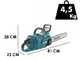 Makita UC016GZ - Electrosierra de bater&iacute;a - Espada de 40 cm - BATER&Iacute;A Y CARGADOR NO EST&Aacute;N INCLUIDOS