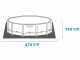 Intex Prisma Frame Greywood 26742NP - Piscina Redonda