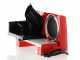 Graef SKS 100 TWIN  Roja - Cortadora de fiambre con cuchilla de 170 mm