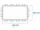 Intex Prisma Frame Chevron 26780NP - 400x200x100 cm - Piscina elevada + Bomba de filtro 45 W y Escalera